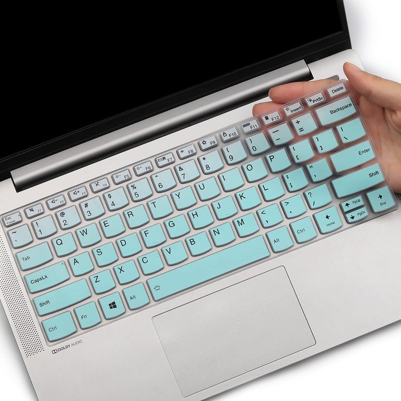 MUBUY-GOL Keyboard Cover Skin for 2024 2023 Lenovo Ideapad 1i 14" /IdeaPad 1 14", IdeaPad 3 3i 14", IdeaPad Slim 3 3i 14", Ideapad 1i 82LV003YUS 82V6S00000 14 inch Laptop Protective Accesorries (Mint Green) - Image 1